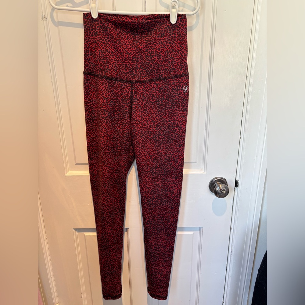 ABS2B red cheetah leggings